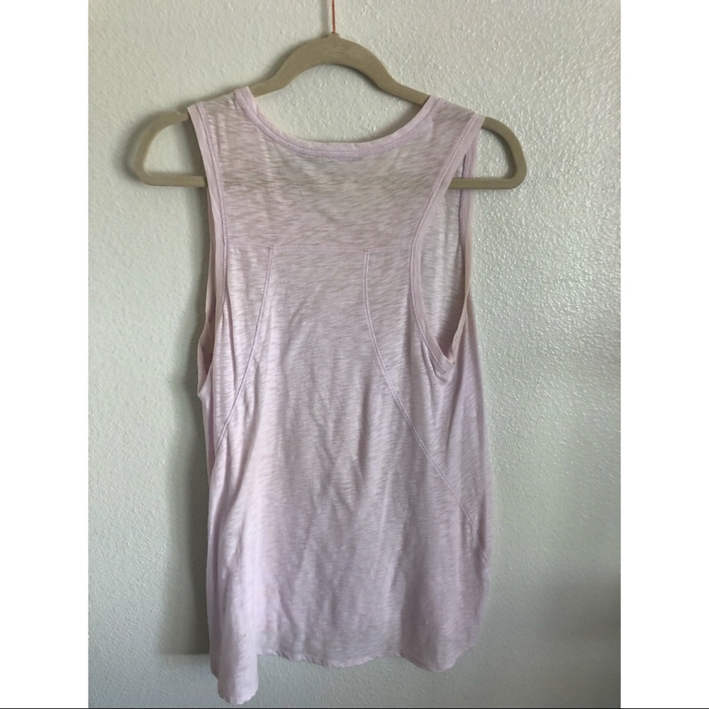 Athleta Cotton Sheer Lavender Tank